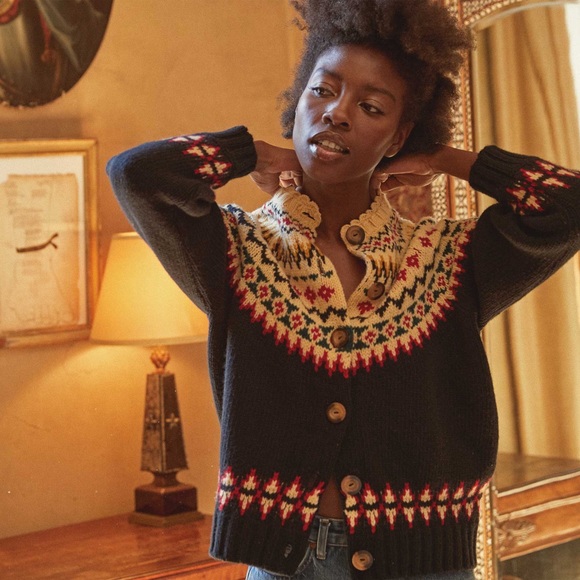 Sweaters - SHRUNKEN - AMBLE CARDIGAN SWEATER -- OSLO FAIR ISLE